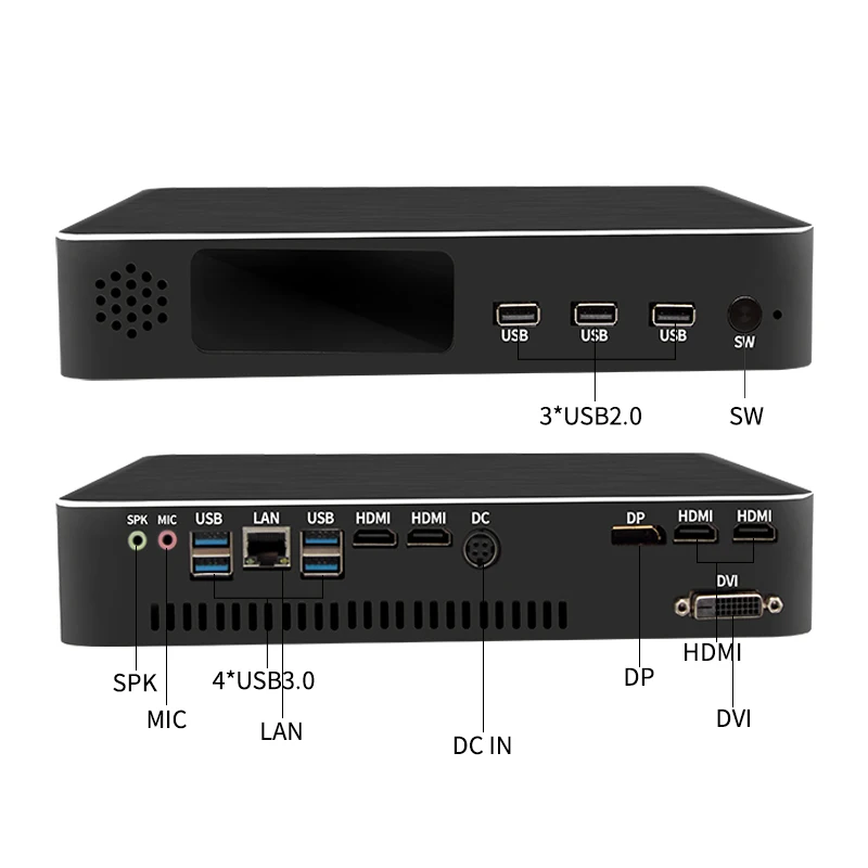 MSECORE I7 8700 GTX1050TI 4G tarjeta dedicada DDR4 Mini PC Windows 10 Juegos de ordenador barebone linux intel Nettop HTPC 4 K