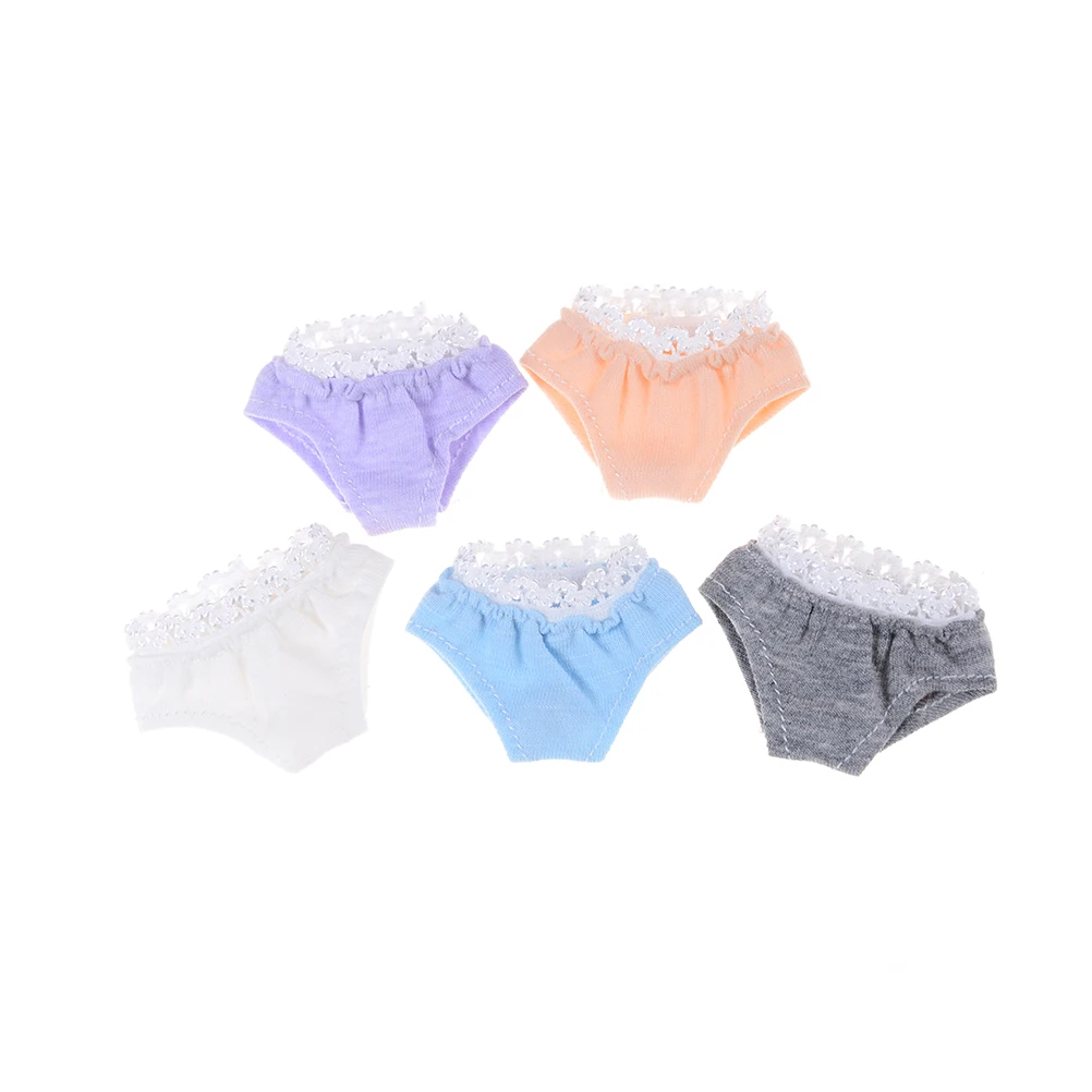 

1Pc Lace Underwear Briefs For Dolls Knickers For Blythe 1/6 Dolls Underpant For Doll House 5 Colors
