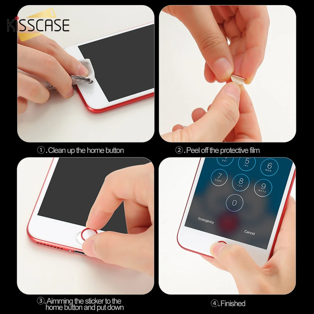 Универсальный кнопку домой Стикеры для apple iphone 8 7 6 plus 5 отпечатков пальцев Touch ID