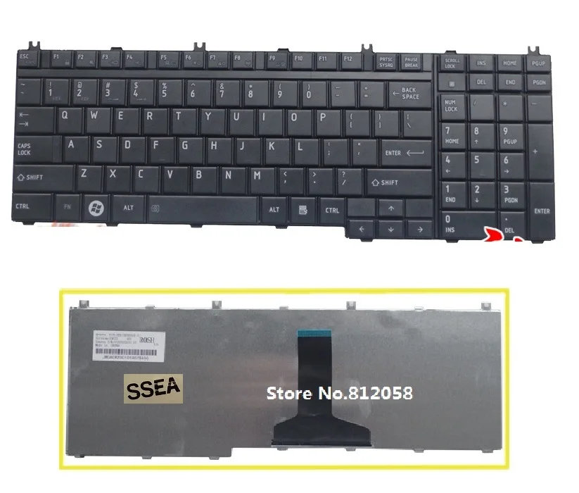 Новый ноутбук клавиатура для ноутбука Toshiba Satellite L500 00E 00V 00X 017 L505 10J 11D L505D 109|for