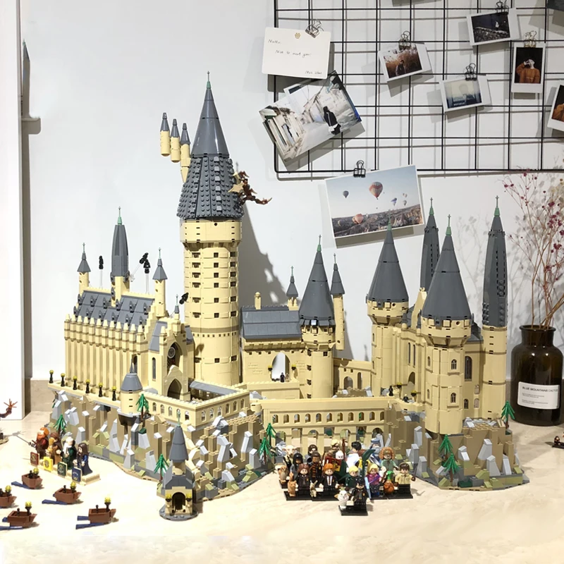 

LELE DHL 16060 Harry Movie Potter Hogwarts castle Magic Model Set Building Blocks Bricks Compatible 71043 DIY Kids Toys