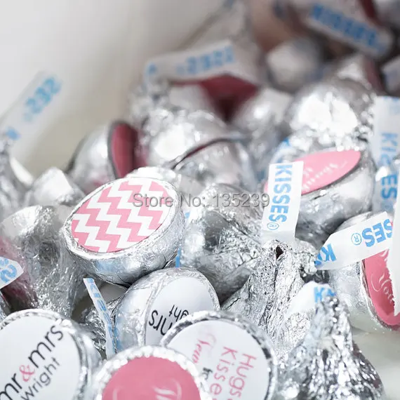 Свадебные Hershey наклейки в форме поцелуя сувениры персонализированные этикетки