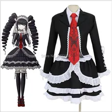 Barato Celeste Danganronpa Dangan Ronpa Celestia Ludenberg Cosplay Taeko Yasuhiro Japonés Escuela Vestido de Uniforme de Halloween