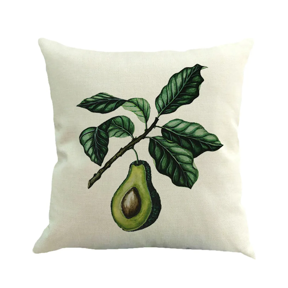 

ado Cotton Linen Cushion Cover Throw Pillow Case Sofa Home Decor Environmental protection printed pillowcase Simple Fashion