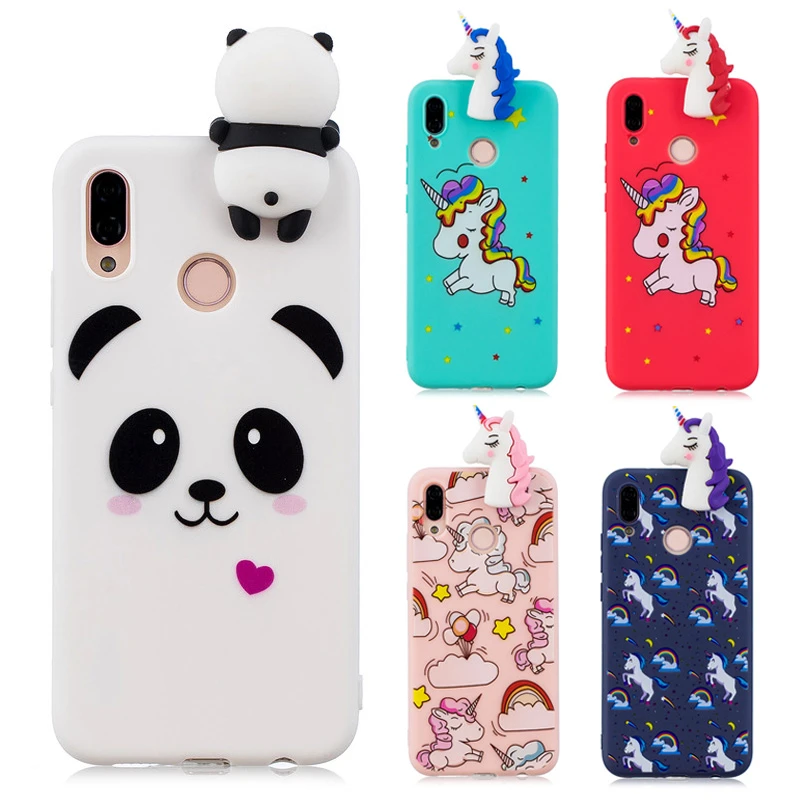 3d 漫画かわいいパンダユニコーン赤馬ソフトシリコンケースカバー Huawei 社 P Lite 漫画 Huawei 社 P P プロケース Fundas 電話用緩衝材 Aliexpress