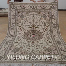 Yilong 6'x9' Восточный Китай шерсть Шелковый ковер цена изысканный ручной работы шерстяные персидские ковры(1459