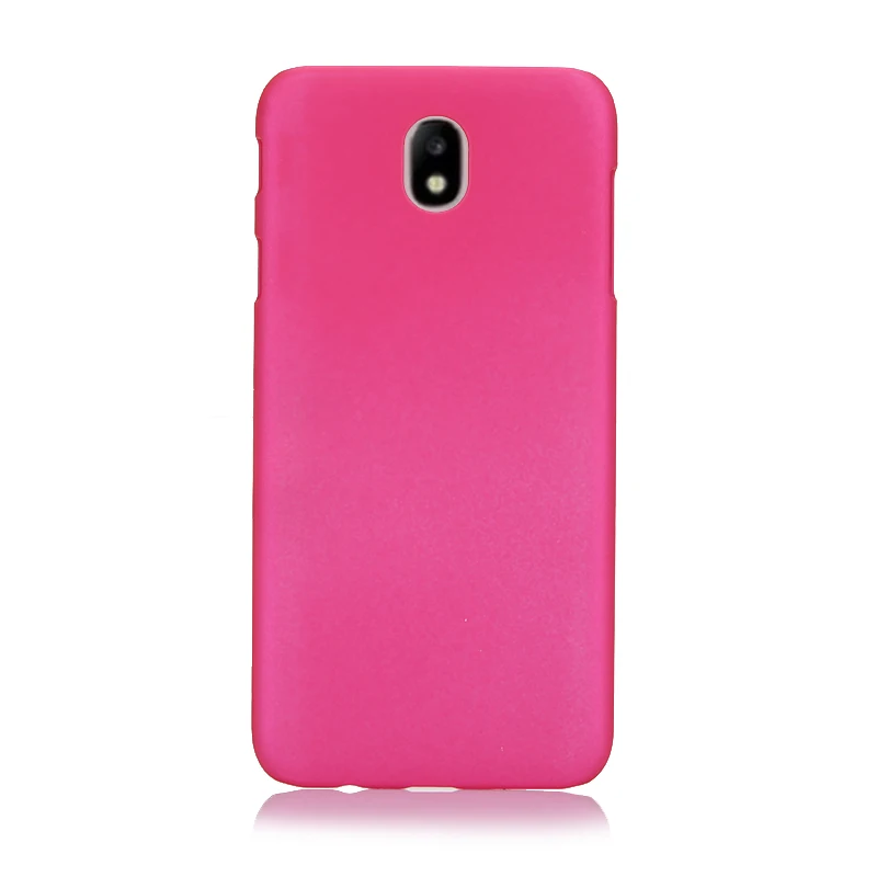 Тонкий матовый пластиковый жесткий чехол для Samsung Galaxy J7 j730 J7 Pro J5 J530 J3 J330 EU матовый чехол-накладка s funda - Цвет: Розовый