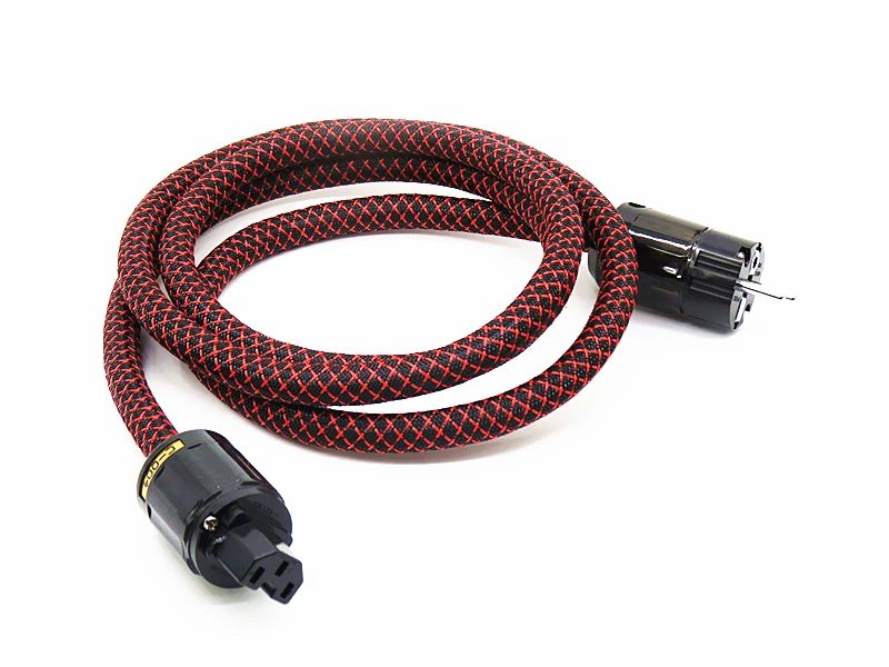  SCHUKO Furutech Two core silver plated Power Cord with EU Plug AC Power line hifi power cable AU US