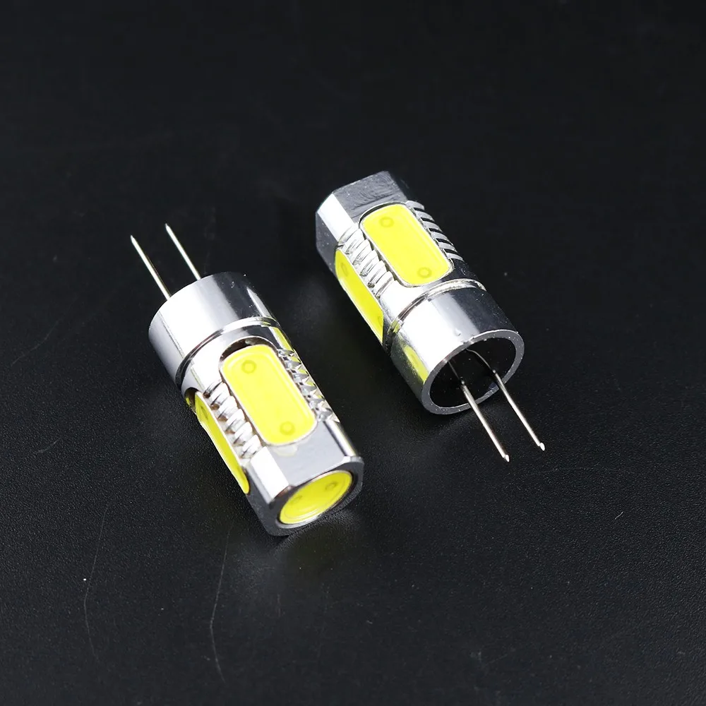 1 шт. светодио дный удара лампочки G4 база 7 Вт питания DC12V SMD 5 фишек 2 цвета светодио дный освещение внутреннего использования хрустальная