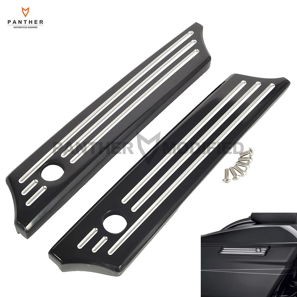 

CNC Motorcycle Saddlebag Latch Covers Case for Harley Touring 2014-2017 Electra Street Glide 2014-2017