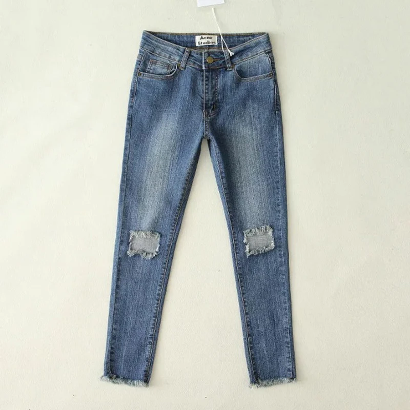 Online Buy Wholesale ripped black skinny jeans from China