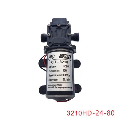 

Car Washing Self-priming DC 12V 24V 6L/min 80W High Pressure Electric Diaphragm Mini Water Pump 3210HD-24-80
