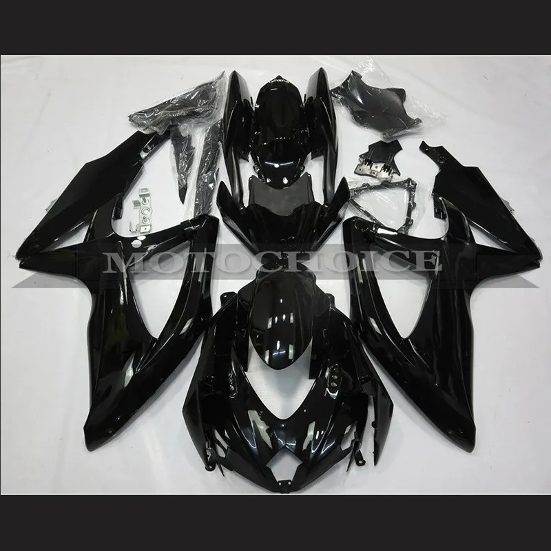 

ZXMT Motorcycles Glossy Black Fairing Body Work Kit Fit For Suzuki GSXR600/750 2008-2010 K8 2009 ABS Injection