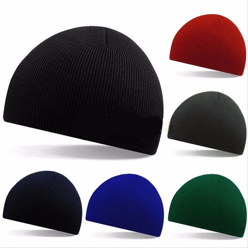 

New Warm Knitted Hat Wooly Beanie Hat Winter Warm Wooly Sports Hip Hop Hat Unisex Mens Beanie Ladies Skull Cap Gorras Planas