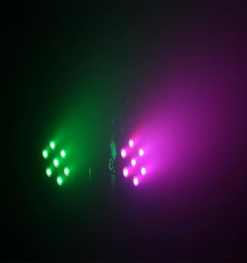 DJWORLD беспроводной пульт дистанционного управления светодиодный Par 7x12 Вт RGBW 4в1 светодиодный светильник для мытья четырехъядерный сценический светильник без шума пульт дистанционного управления