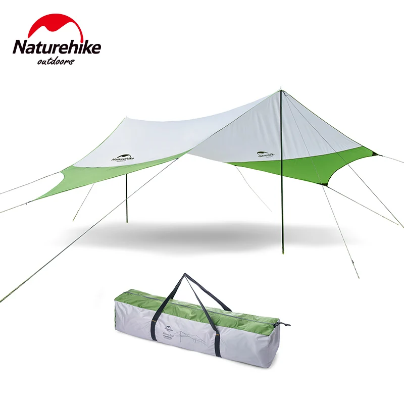 

Naturehike Large Tarp Outdoor Sun Awning with Support Ultralight Sun Shelter for Camping Beach Park