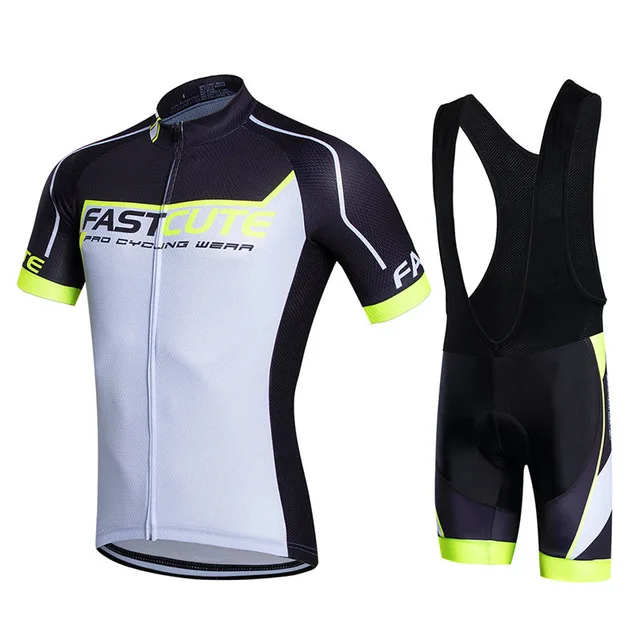 

2018 Cycling Jerseys Quick-Dry Cycling Clothing Bib Shorts 3D GEL Pad cycling clothing Brand Fastcute Cycling Sets Breathable