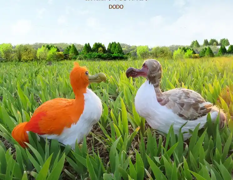 Besar 30 Cm Feathers Burung Dodo Raphus Cucullatus Polyethylene