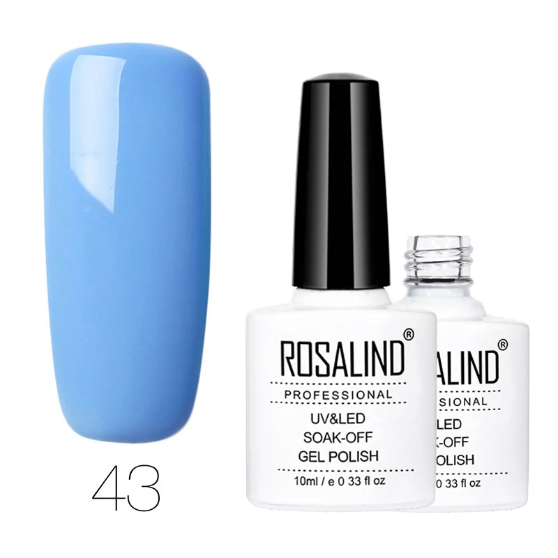 RD43 ROSALIND гель 1S 10 мл Цветочный лак для ногтей УФ светодиодный лак для маникюра полуперманентные Лаки - Цвет: RD43