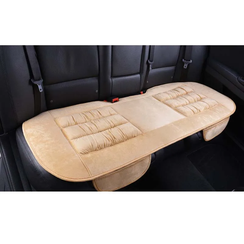 Теплый зимний плюшевый коврик для автомобильных сидений, Автомобильная подушка заднего сиденья, противоскользящая задняя подушка для сиденья автомобиля, защита для автомобильного сиденья