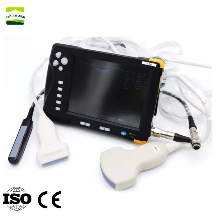 

7 Inch LCD Screen Waterproof Portable Veterinary Ultrasound Scanner 8GB Memory Livestock Ultrasound Machine for cattle