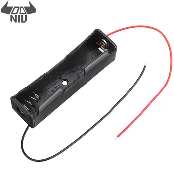 

DANIU 1 Slots 18650 Battery Box Rechargeable Battery Holder Board for 1x18650 Batteries DIY Kit Case ABS Cable 1007#