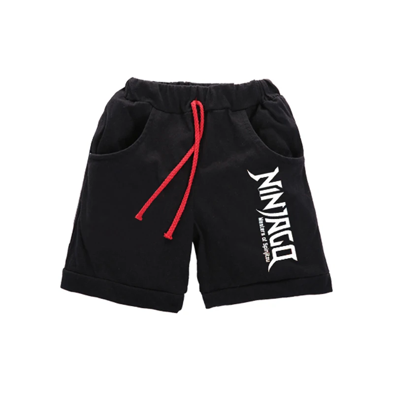 Летняя детская одежда для маленьких мальчиков Ninjago Мультяшные наборы одежды дети символ короткий рукав рубашка милые шорты комплекты одежды из 2 предметов