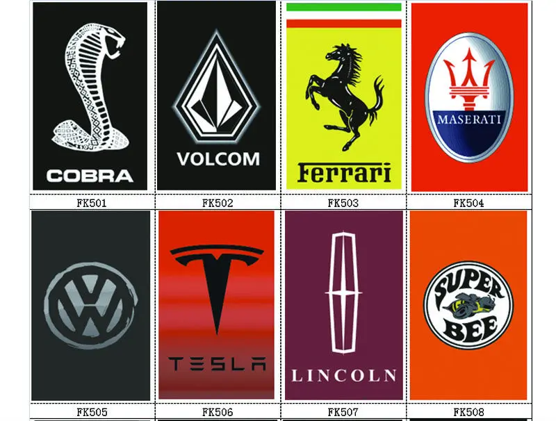 CUSTOM kind of car brand logo FLAG,check the detail,90*150CM,100D