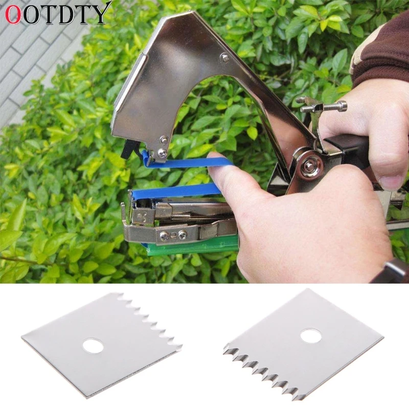 

OOTDTY Pruning Tools Tape Cutter Blade Tapetool Branch Bind Stem Strap Machine Garden