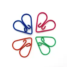 Креативные скрепки для бумаги необычной формы 24 мм Особенности пара подарок сердце-скрепки для бумаги необычной формы Скрепка Закладка