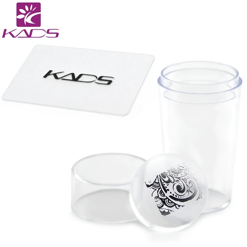 

KADS Clear Silicone Nail Stamper with Scraper Set Nail Art Stamping Template Image Plates Nail Stamp Plate Nail Art Tools