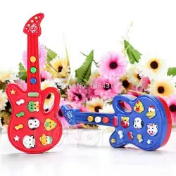 Детские Электронные гитара игрушка детский Для детей рифма развивающие музыкальные игрушки