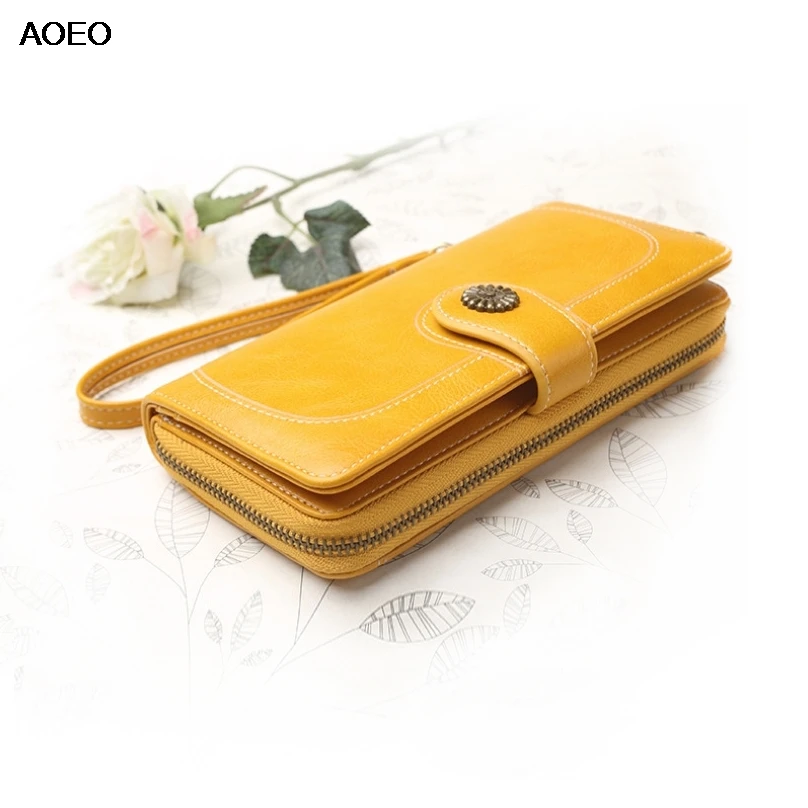 

AOEO Women Purses Hasp And Clutch 2019 Long Style Design With Card Holder Phone Money Bag Slim Wallets Female Ladies Wallet Girl