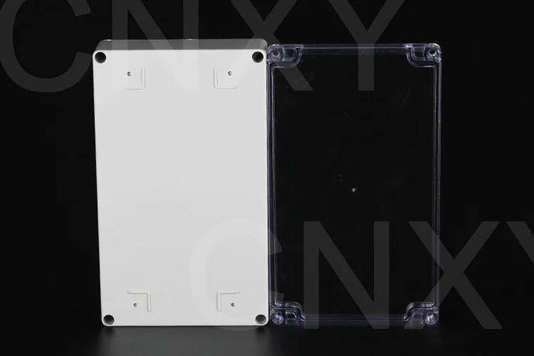 

free shipping ABS Junction Box Universal Project Enclosure Housing Transparent Clear Cover 200*120*56mm