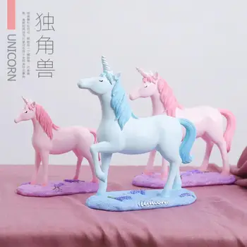 

Sweet Pink Unicorn party baby girl baking cake Home Furnishing desktop TV cabinet birthday theme children GIRLS room decoration