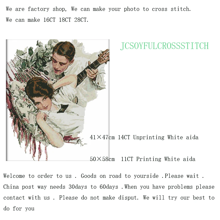 

Tweedle Patterns Counted Cross Stitch 11CT 14CT Cross Stitch Sets Wholesale Chinese Cross-stitch Kits Embroidery Needlework