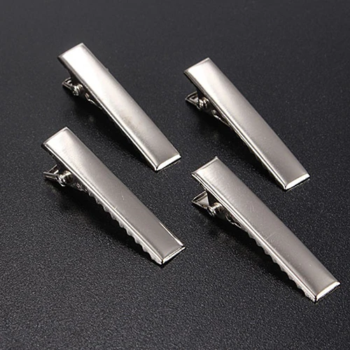 50Pcs Modish Flat Single Prong Alligator Clips DIY Barrette Teeth Hair Clips 50Pcs Modish Flat Single Prong Alligator Clips DIY Barrette Teeth Hair Clips