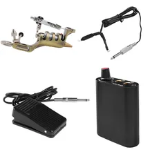 Шейдер Лайнер тату блок питания с печатная машина тату-пистолет фиксатор для педали шнура тело декоративная подводка для глаз губ Красота косметический набор Инструменты