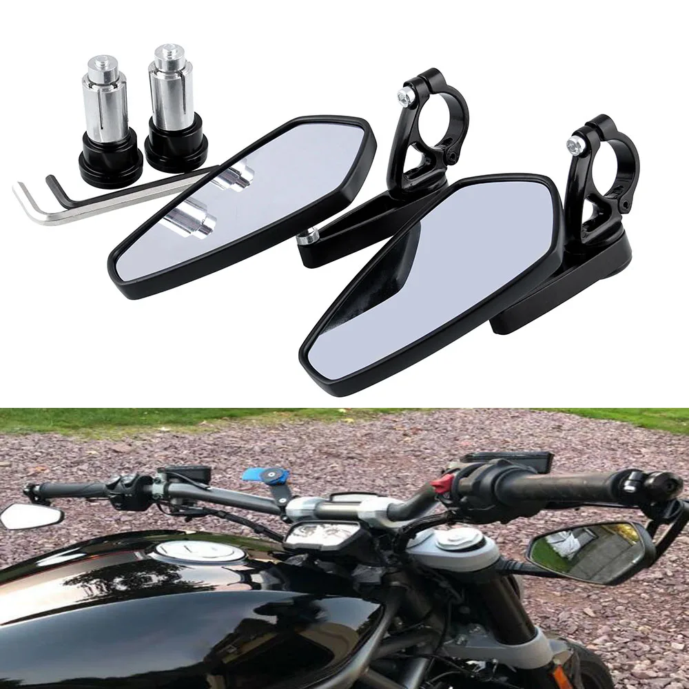 

Motorcycle 7/8" 22mm handlebar end side rearview mirror for Yamaha MT-03 MT-09 FZ-09 MT-10 FZ-10 MT-25 FZ6 FZ8