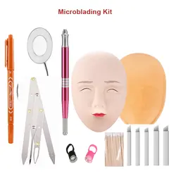 1 компл. Microblading комплект Tool Professional Перманентный Макияж Поставки аксессуары для татуажа руководство ручка с линейка для бровей начинающих