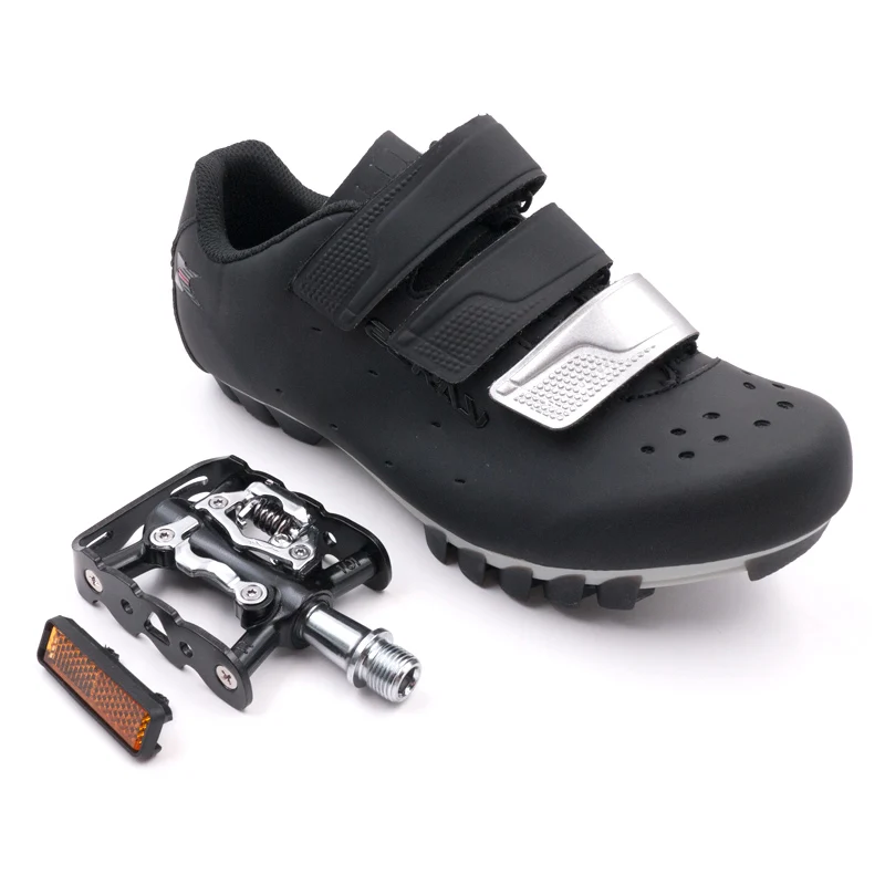 ZERAY EY103 волшебная лента обувь sapatilha ciclismo mtb мужские кроссовки горный велосипед обувь самофиксирующаяся велосипедная обувь классический черный - Цвет: EY103 AND 101Z