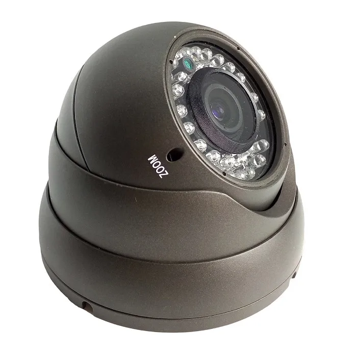 1200TVL CMOS ночное видение ИК купольная камера видеонаблюдения с металлическим корпусом 2,8-12 мм варифокальный объектив