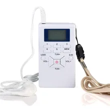 Мини портативный радио цифровой дисплей светодиодный FM двухканальный проигрыватель стерео с портативными наушниками радио для прогулок GDeals