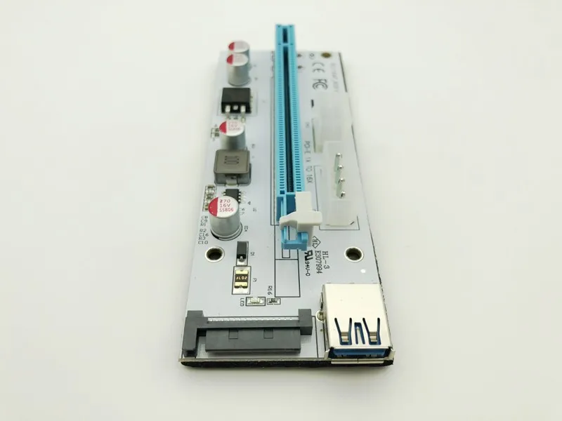 3 в 1 4pin плата molex pci e riser 008 6pin sata 60 см pcie 1x к 16x express card для antminer bitcoin miner|Компьютерные