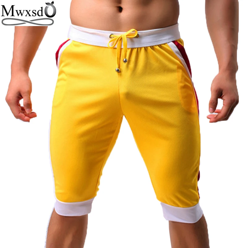 Мужские повседневные спортивные шорты пляжные со вставками лето 2019|mens casual