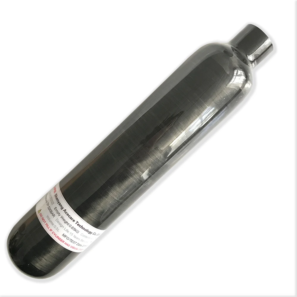 

Aluminum Liner Carbon Fiber Compressed Air Paintball HPA Tank 500CC 30MPa