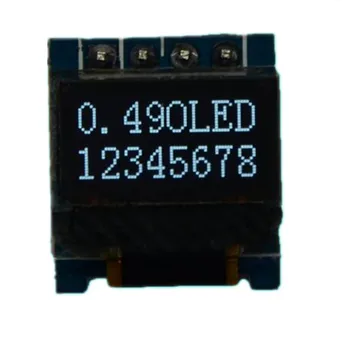 

0.49 inch I2C wihte blue OLED display Module with PCB base board 6432 IIC SSD1306 4pin