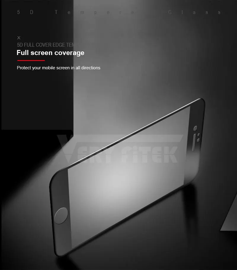 Glass on the For iPhone 7 Screen Protector Curved Edge Full Cover Protective Tempered Glass For iPhone 6 X 10 6s 7 8 Plus Film (6)