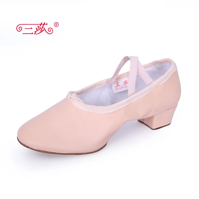 Buy New leather teacher dance shoes female soft soled