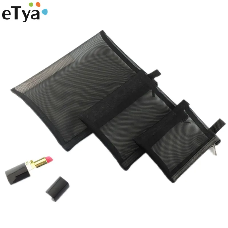 

eTya 3pcs/set Women Travel Cosmetic Bag Make Up Transparent Zipper Makeup Case Organizer Toiletry Beauty Wash Kit Bags Pouch